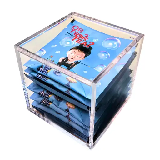[CUBE] Acrylic Cube Sachet Display (Box only)